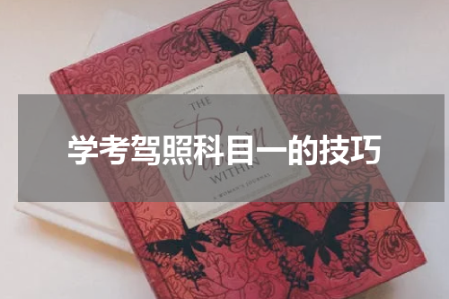 学考驾照科目一的技巧