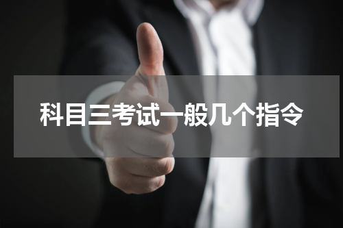 科目三考试一般几个指令
