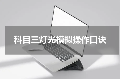 科目三灯光模拟操作口诀