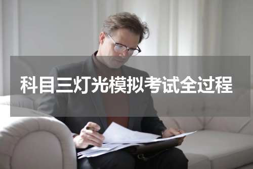 科目三灯光模拟考试全过程