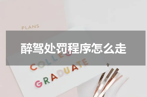 醉驾处罚程序怎么走