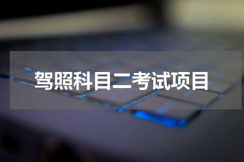 驾照科目二考试项目