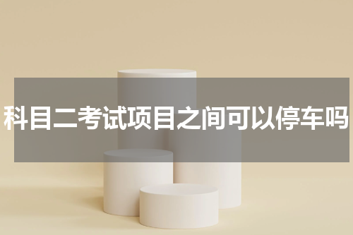科目二考试项目之间可以停车吗