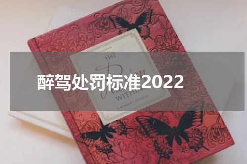 醉驾处罚标准2022