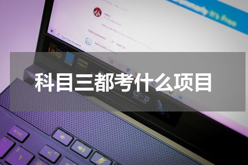 科目三都考什么项目