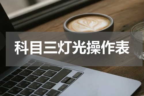 科目三灯光操作表