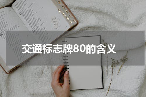 交通标志牌80的含义