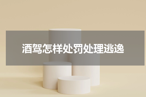酒驾怎样处罚处理逃逸