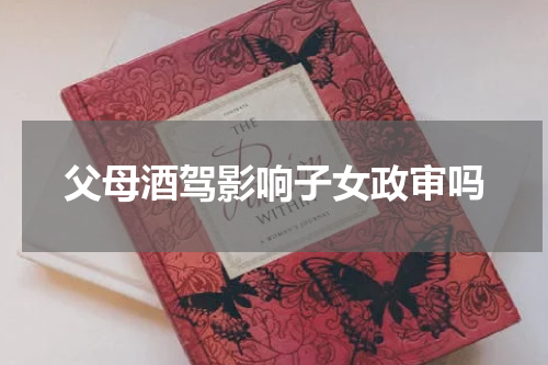 父母酒驾影响子女政审吗