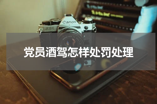 党员酒驾怎样处罚处理