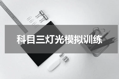 科目三灯光模拟训练