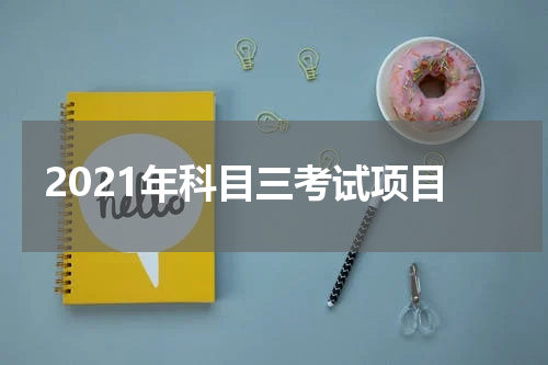 2021年科目三考试项目