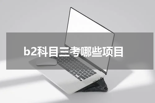 b2科目三考哪些项目