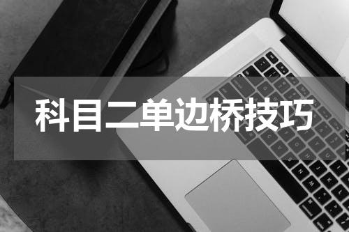 科目二单边桥技巧