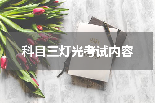 科目三灯光考试内容