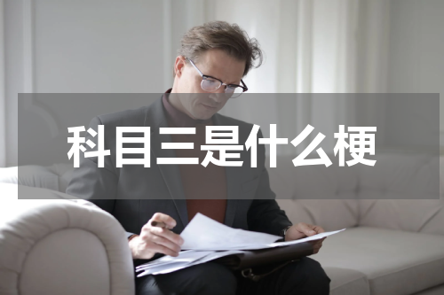 科目三是什么梗