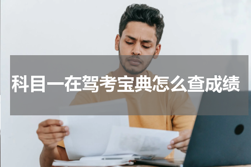 科目一在驾考宝典怎么查成绩