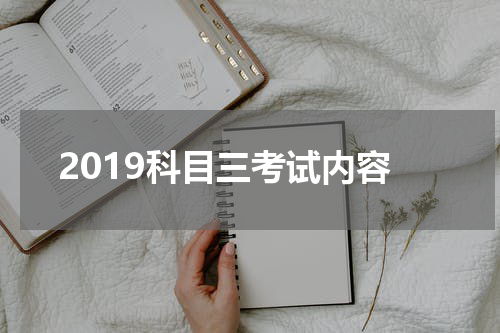 2019科目三考试内容