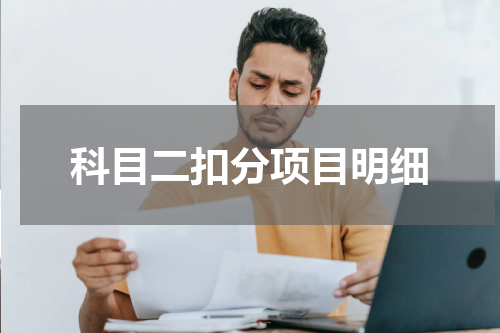 科目二扣分项目明细