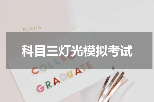 科目三灯光模拟考试