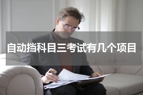 自动挡科目三考试有几个项目