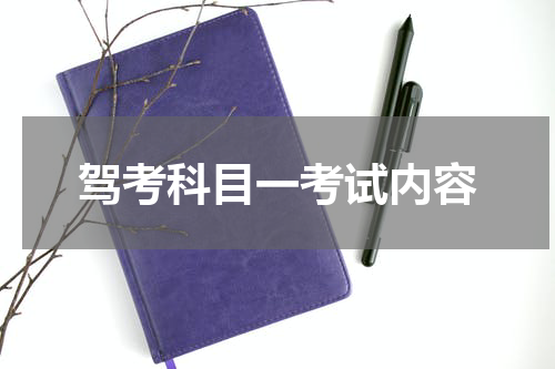 驾考科目一考试内容