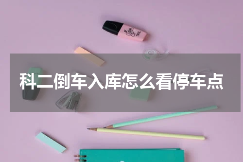 科二倒车入库怎么看停车点