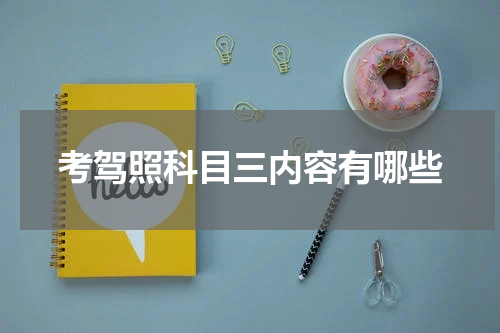 考驾照科目三内容有哪些