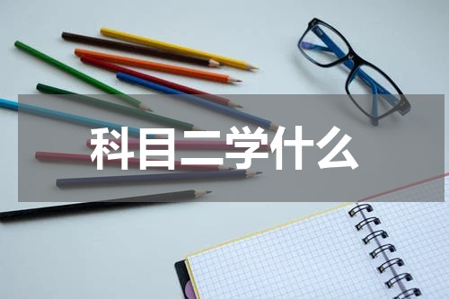 科目二学什么