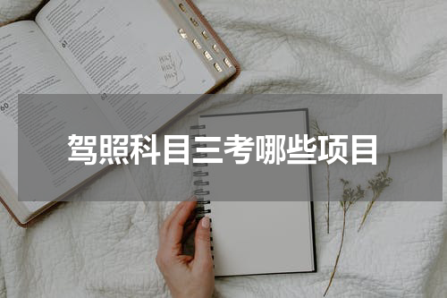 驾照科目三考哪些项目
