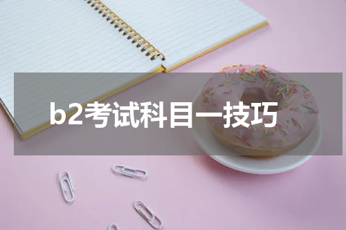 b2考试科目一技巧