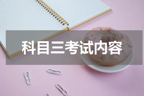 科目三考试内容