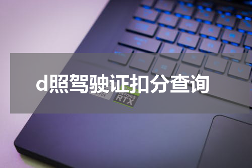 d照驾驶证扣分查询