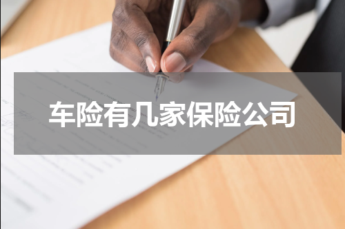 车险有几家保险公司