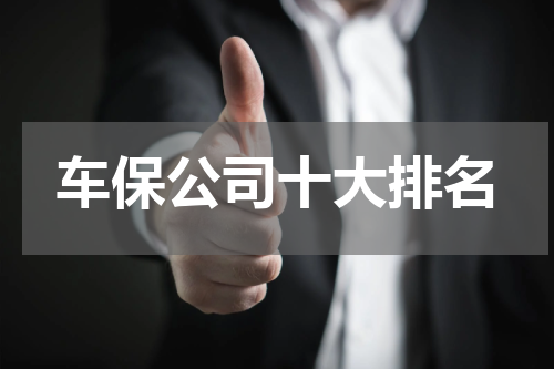 车保公司十大排名