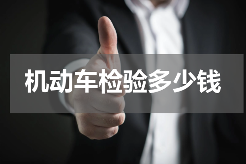 机动车检验多少钱