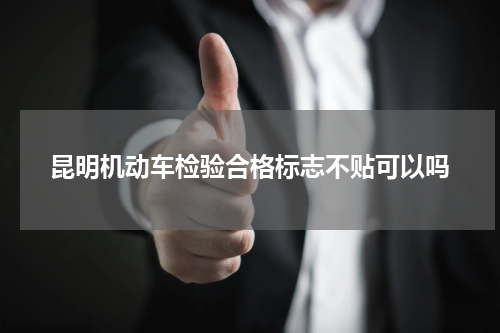 昆明机动车检验合格标志不贴可以吗