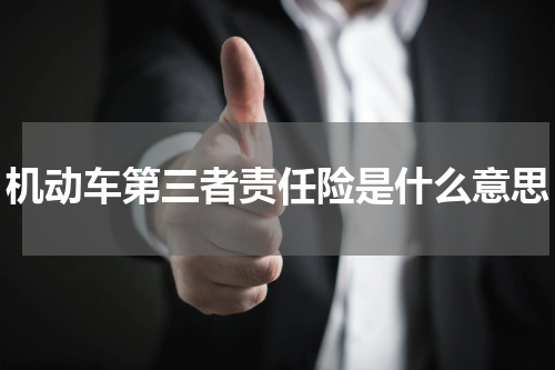 机动车第三者责任险是什么意思