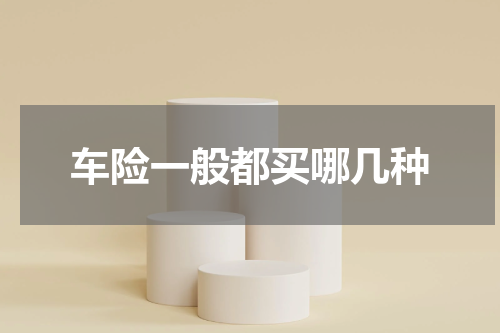 车险一般都买哪几种