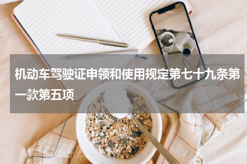 机动车驾驶证申领和使用规定第七十九条第一款第五项