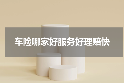 车险哪家好服务好理赔快