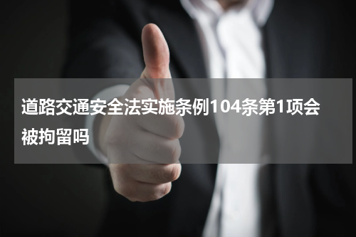 道路交通安全法实施条例104条第1项会被拘留吗
