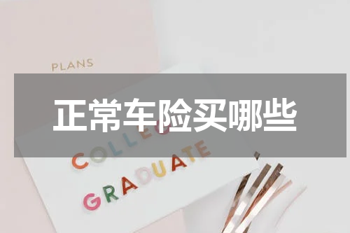 正常车险买哪些