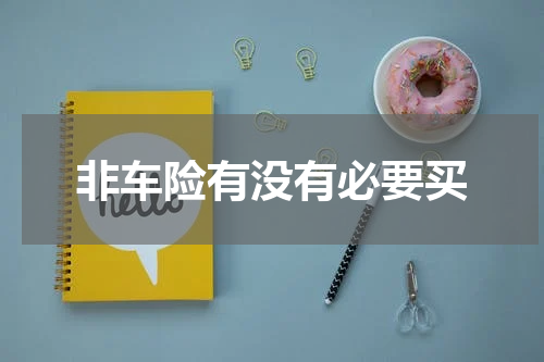 非车险有没有必要买