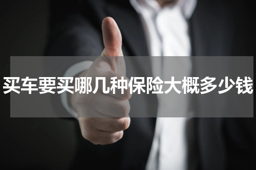 买车要买哪几种保险大概多少钱