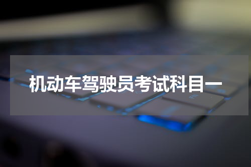 机动车驾驶员考试科目一