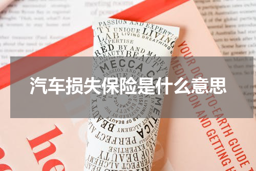 汽车损失保险是什么意思