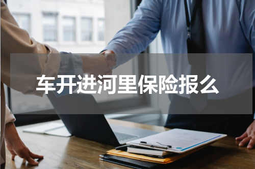 车开进河里保险报么