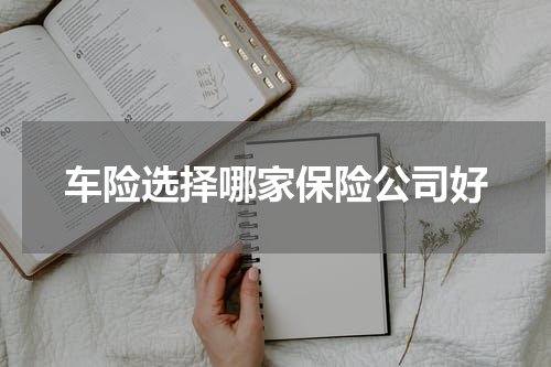 车险选择哪家保险公司好