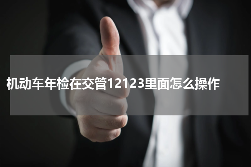 机动车年检在交管12123里面怎么操作